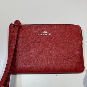Coach Scarlet Red Wristlet